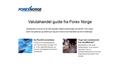 Desktop Screenshot of forexnorge.com