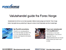 Tablet Screenshot of forexnorge.com